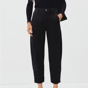 Everlane Utility Barrel Pants 6 black